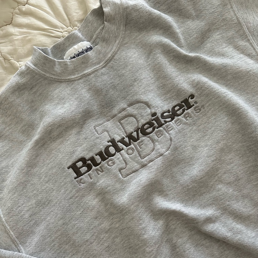 Vintage embroidered Budweiser Crewneck